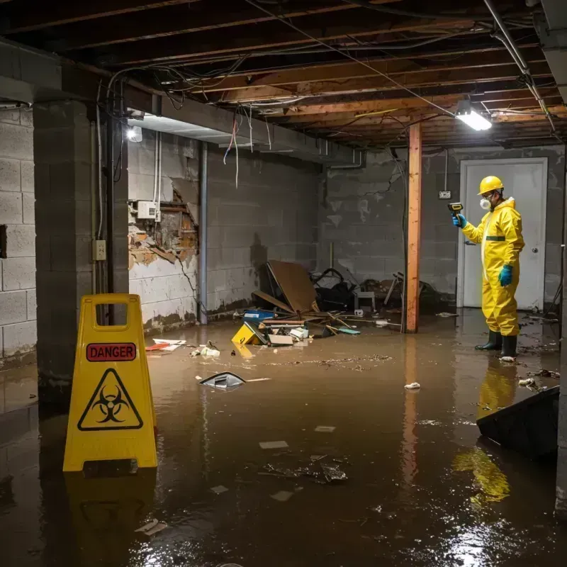 Flooded Basement Electrical Hazard in Glendale Heights, IL Property